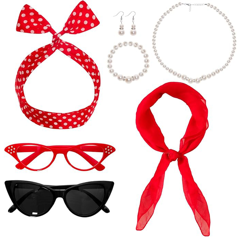 Women'S Accessories In The 1950S - 7PCS 1950s Costume Accessories for Women