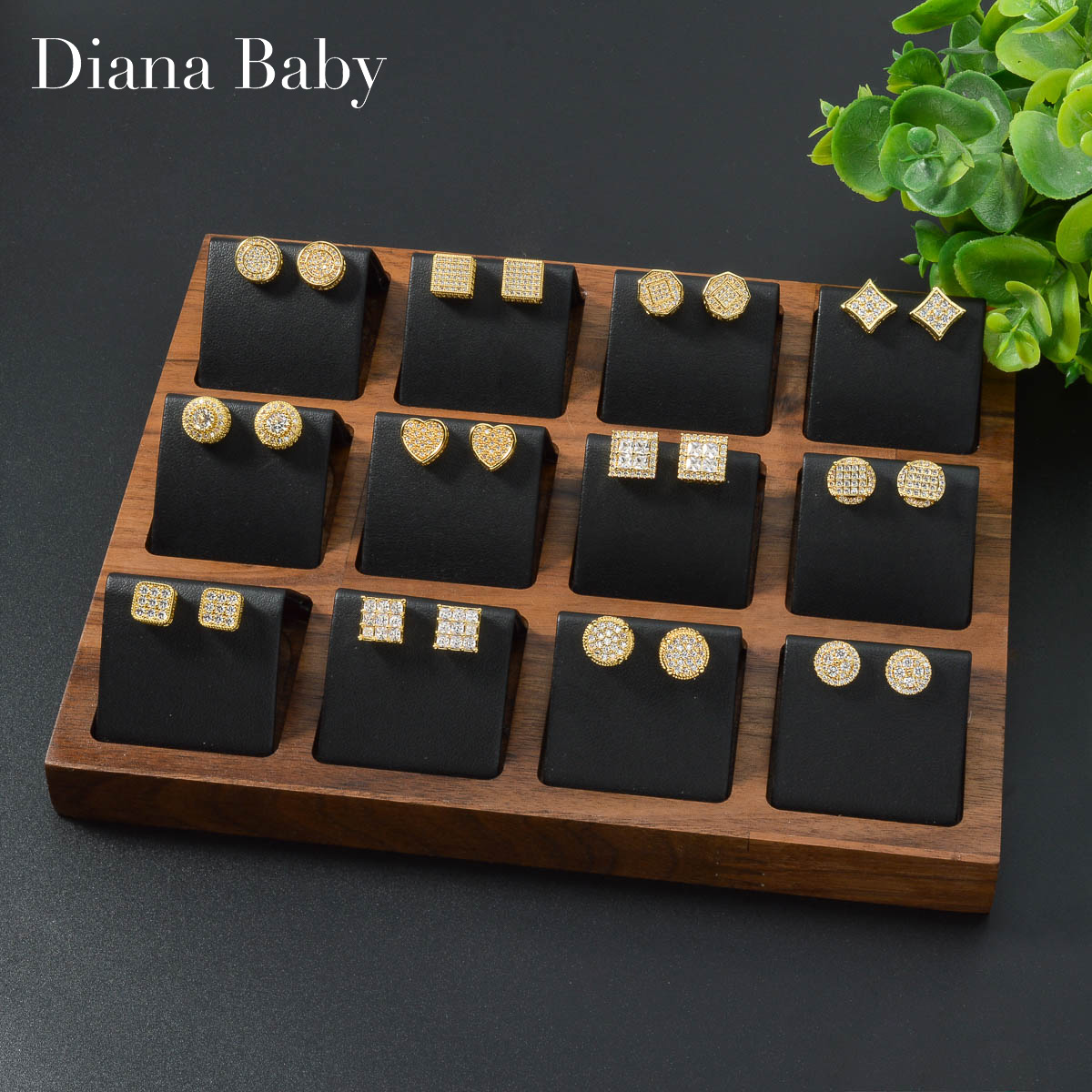 Diana Baby Gold Color Earrings - Women Accessories Dubai review and price