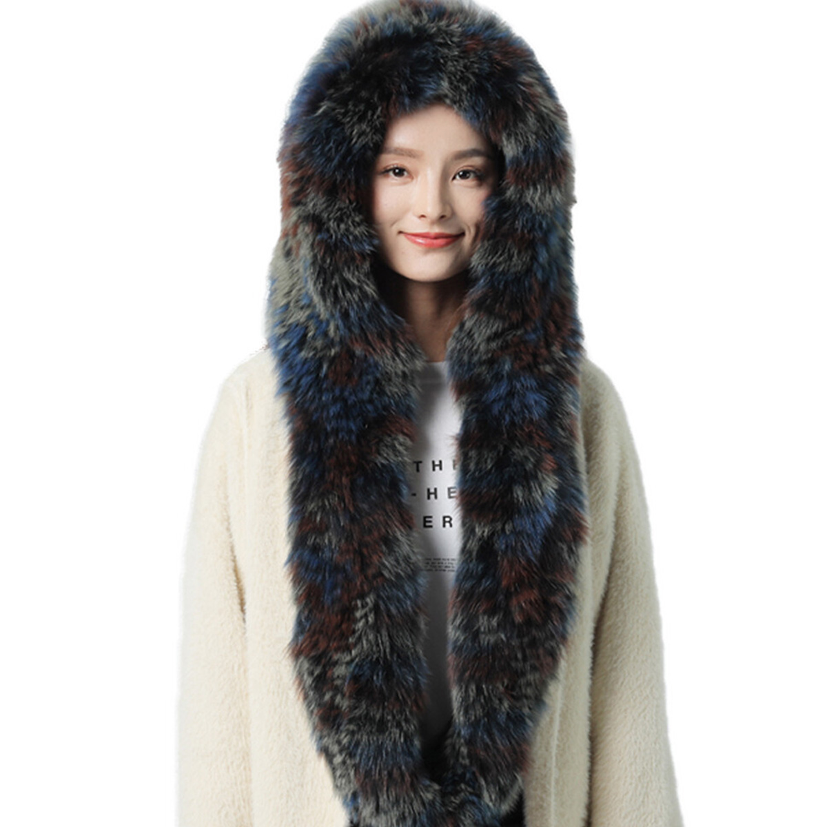 New Real Rabbit Fur Scarf Thic - Women Accessories Sale review and price