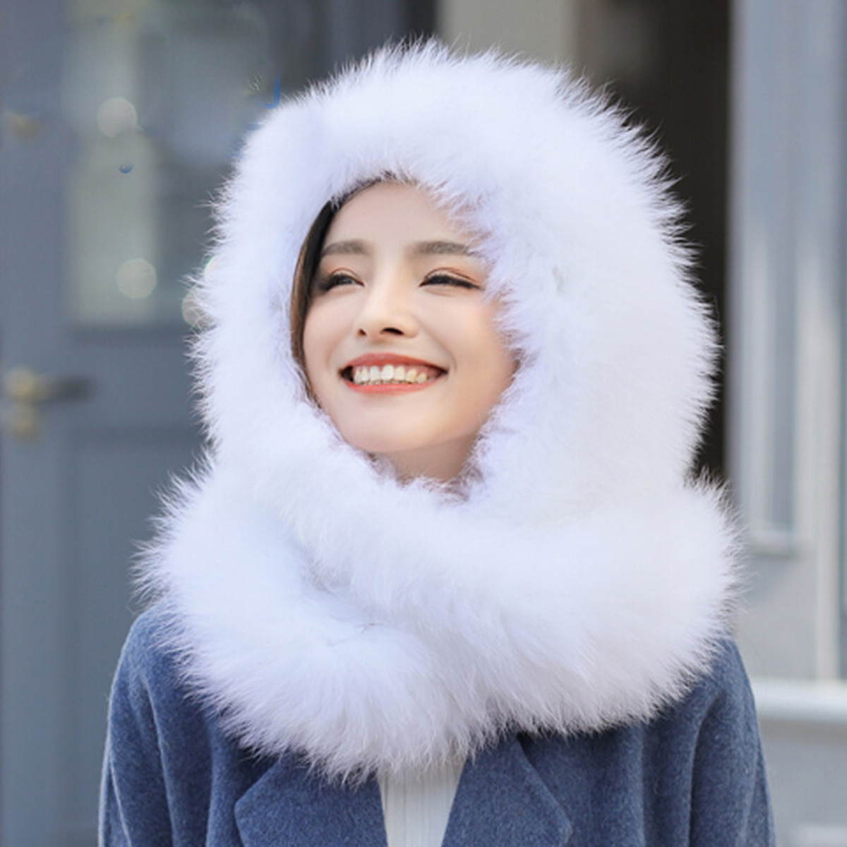 New Real Rabbit Fur Scarf Thic - Women Accessories Sale review and price