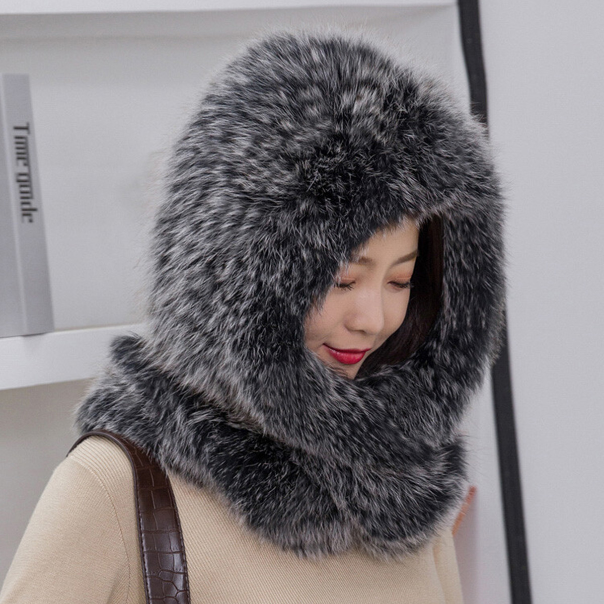 New Real Rabbit Fur Scarf Thic - Women Accessories Sale review and price