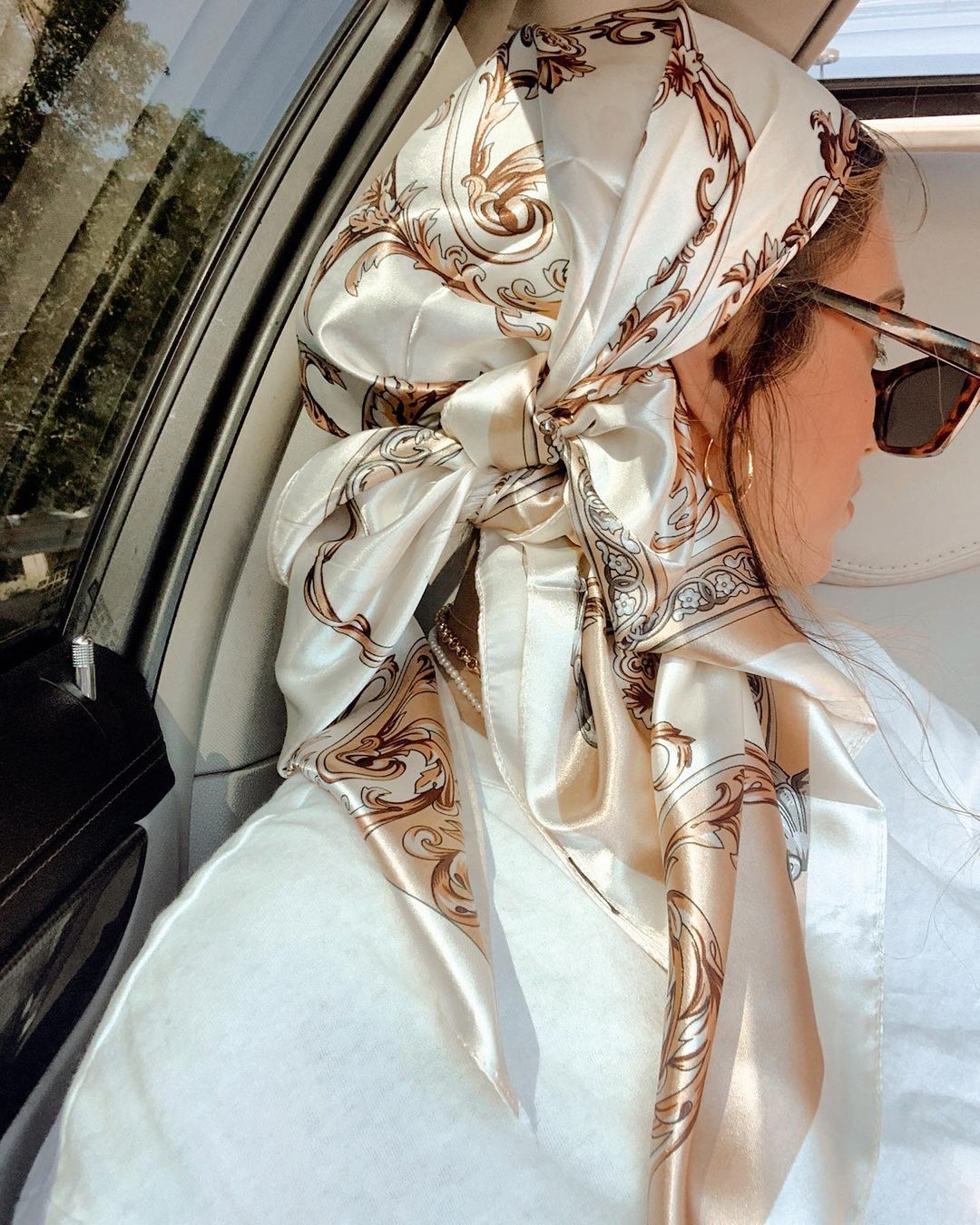 Satin Square Scarf Women Musli - Silk Scarf Square review and price
