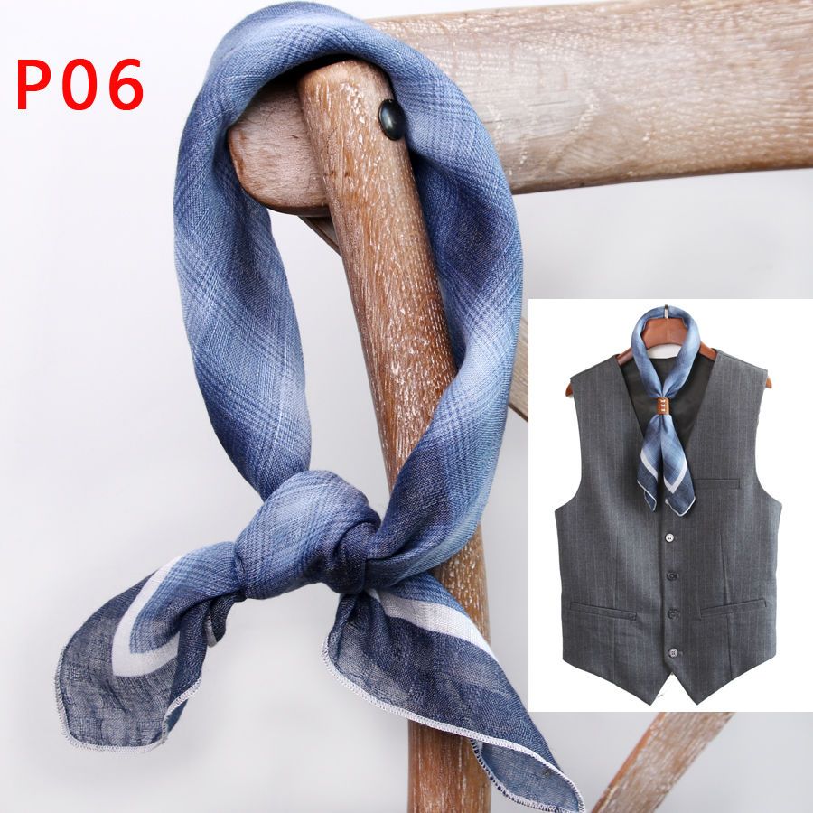 Men's Square Scarf with Button - Silk Scarf Square review and price
