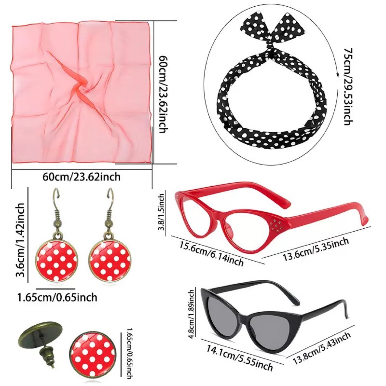 1950s Retro Hippie Party Women - Women'S Accessories In The 1950S review and price