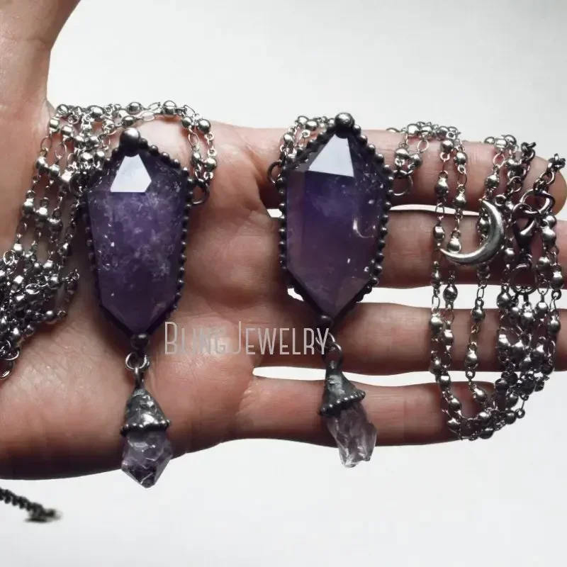 10pcs Amethyst Crystal Necklac - Women'S Emo Accessories review and price