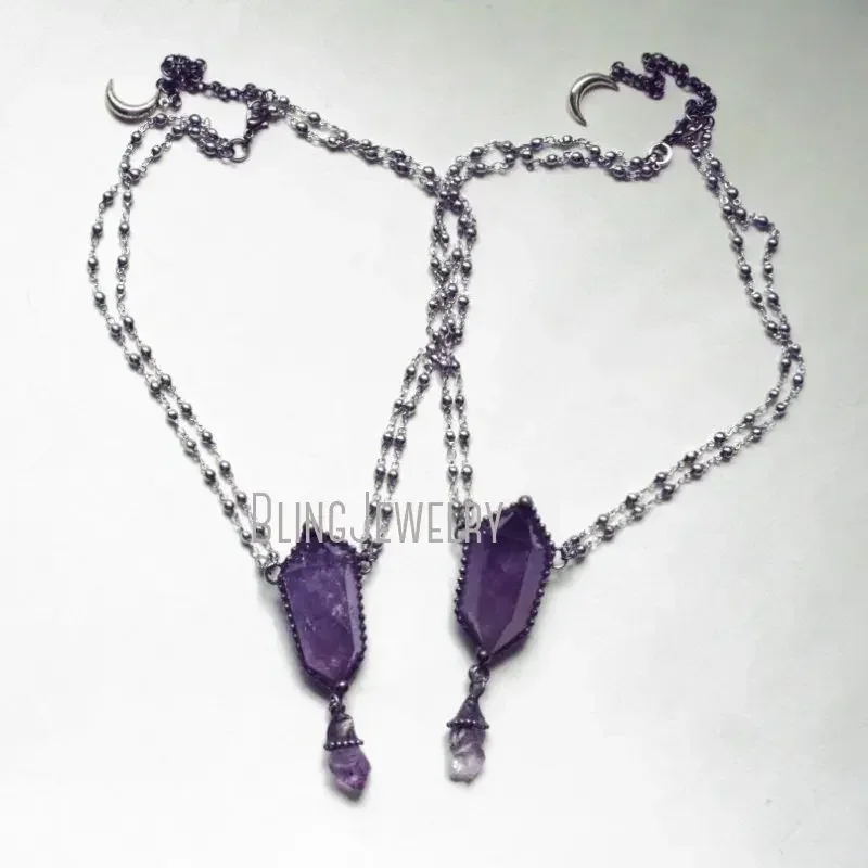 10pcs Amethyst Crystal Necklac - Women'S Emo Accessories review and price