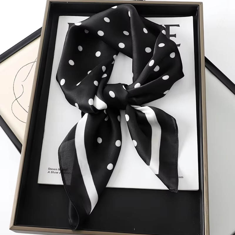 Luxury Lady Hair Dot Scarf Fem - Silk Scarf Square review and price