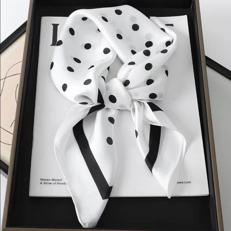 Luxury Lady Hair Dot Scarf Fem - Silk Scarf Square review and price