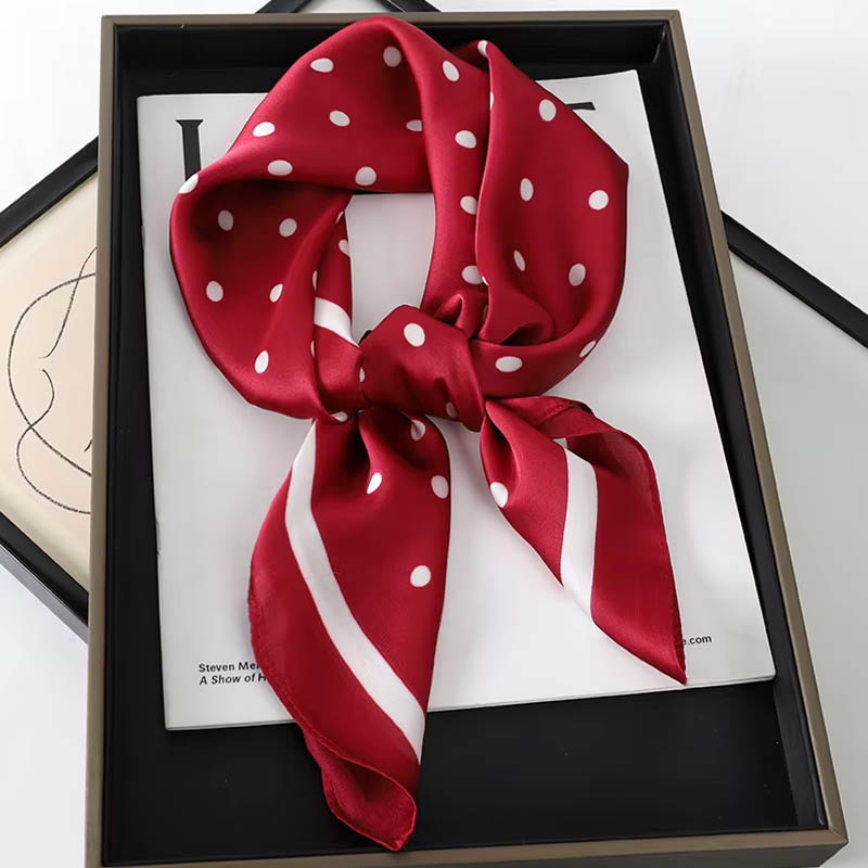 Luxury Lady Hair Dot Scarf Fem - Silk Scarf Square review and price
