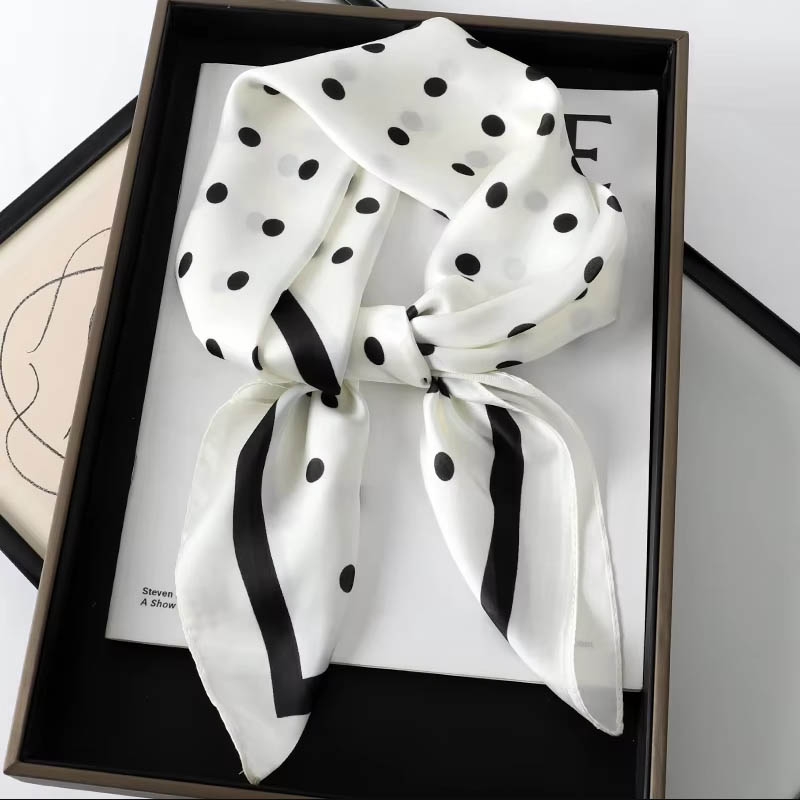 Luxury Lady Hair Dot Scarf Fem - Silk Scarf Square review and price