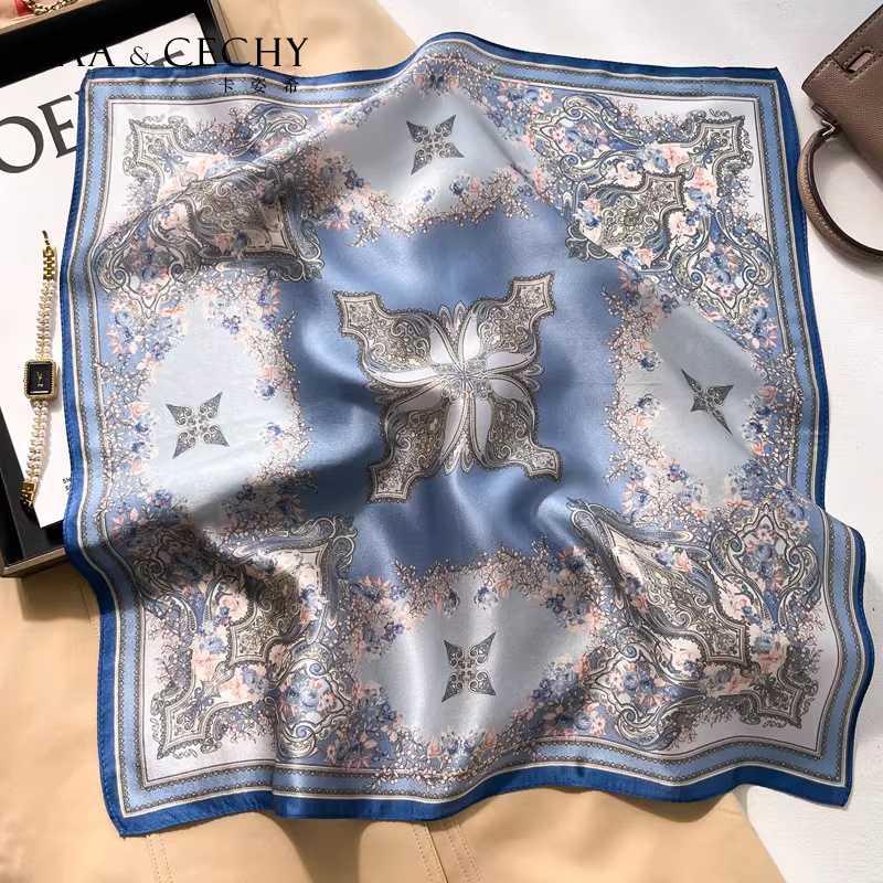 Baroque Floral 100% Mulberry S - Silk Scarf Square review and price